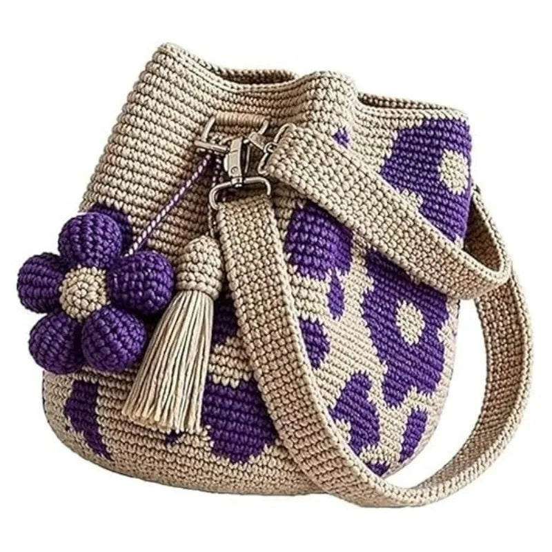 Toby's Handmade Crochet Flower Bag