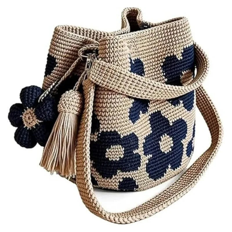 Toby's Handmade Crochet Flower Bag