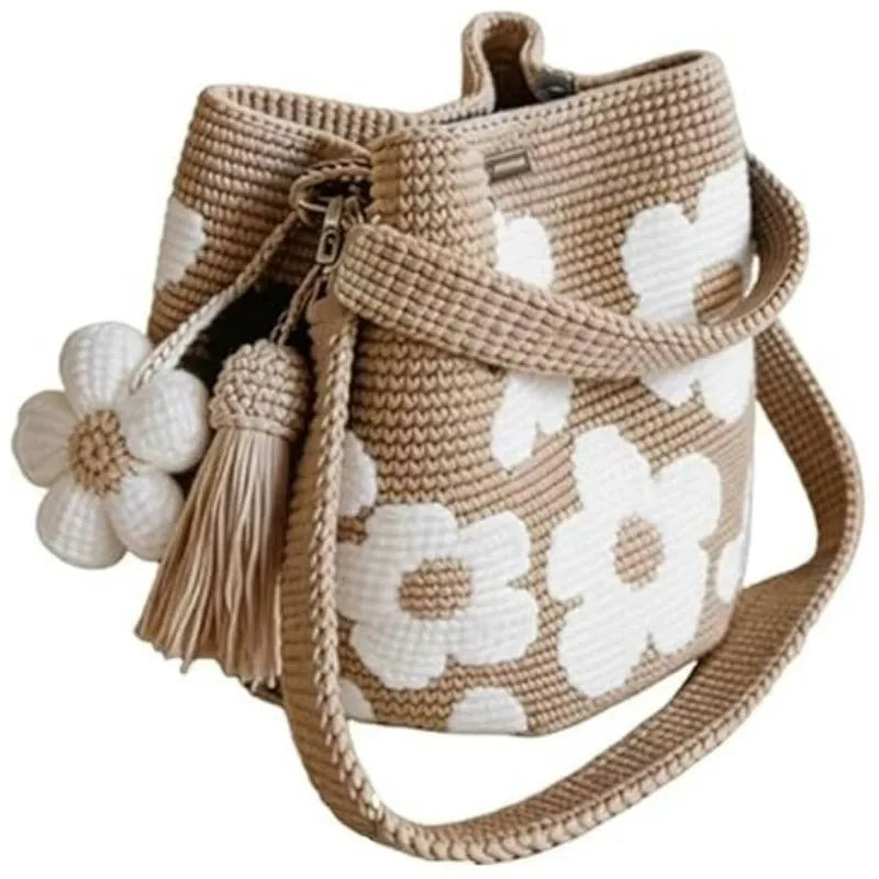 Toby's Handmade Crochet Flower Bag