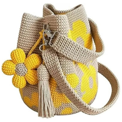 Toby's Handmade Crochet Flower Bag
